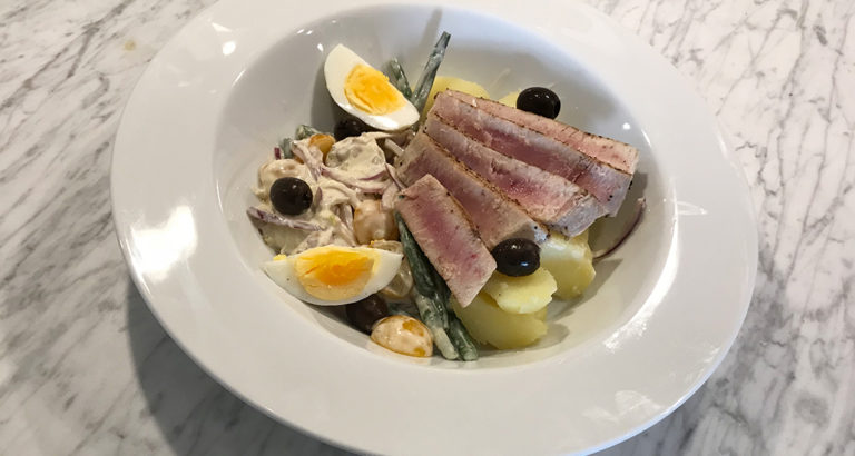 Halstrad tonfisk med sardellkräm -Medelhavsmat i min smak