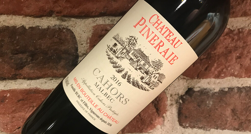 Château Pineraie Malbec -en tuffing från Cahors