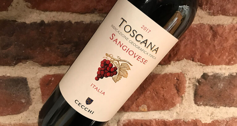 Cecchi Toscana Sangiovese -prisvärd och lättdrucken italienare