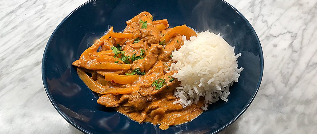 Kyckling Stroganoff -furstligt och folkligt