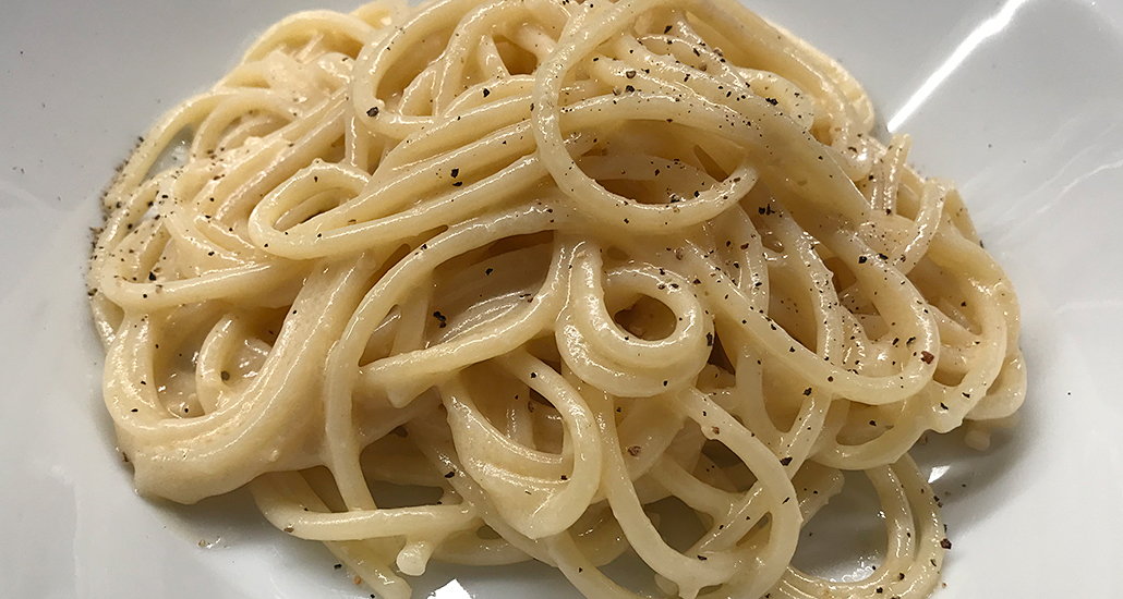Spaghetti med tryffelsås -det enkla är det geniala -