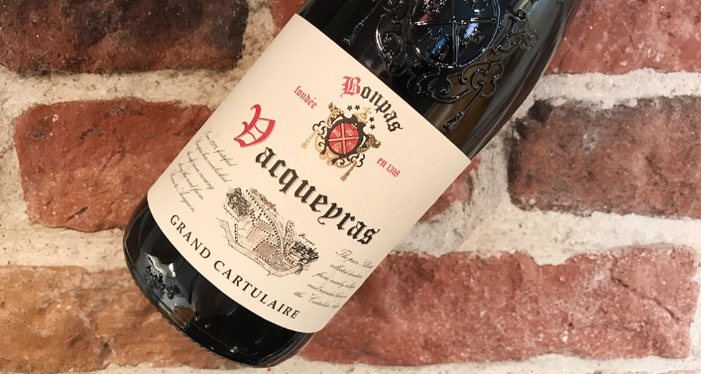 Bonpas Vacqueyras Le Grand Cartulaire -härligt från södra Rhone