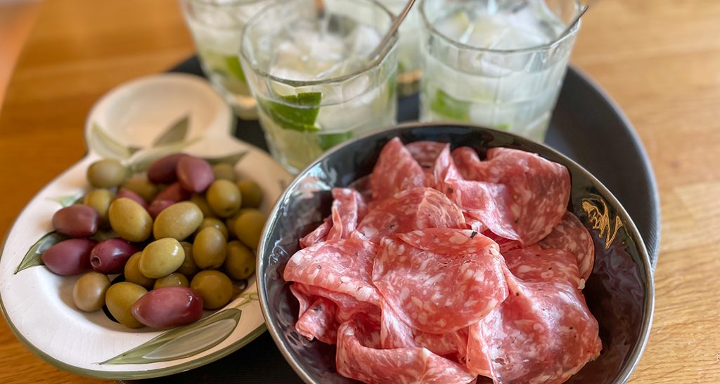 Caipirinha med tryffelsalami & oliver -perfekt fördrink