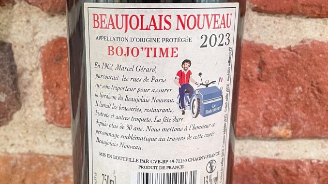 Beaujolais Nouveau 2023 -back