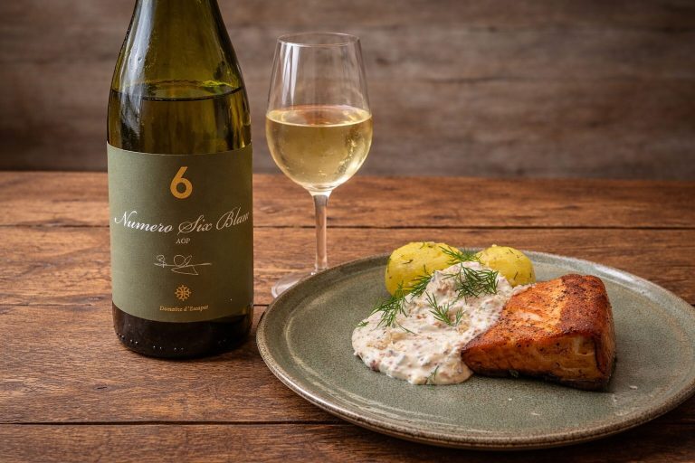 Stekt lax med romsås och pepparrotsslungad potatis - så gott