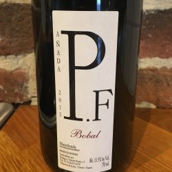 P.F. 2015 Bobal front P.F. 2015 Bobal front