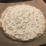 Torbjörns tarte-pizza stryk på creme fraiche Torbjörns tarte-pizza stryk på creme fraiche