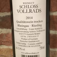 Schloss Vollrads Riesling back