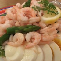 Torbjörns räkmacka närbild Torbjörns räkmacka närbild