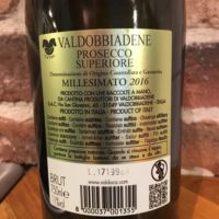 VALDOBBIADENE PROSECCO SUPERIORE DOCG BRUT BACK LABEL