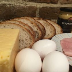 Råvaror till Croque Monsieur