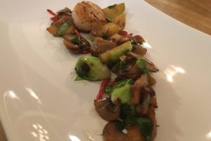 Pilgrimsmusslor asian style - provlagning