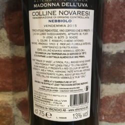 Colline Novaresi Nebbiolo 2015 -En stram norditalienare back