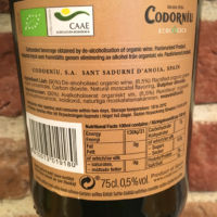 Codorníu Ecológica De-Alcoholised -Ekologiskt bubbel från Spanien Back