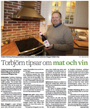 Borås Tidning 2017-01-05 Torbjörns Tips -Artikel i Borås Tidning