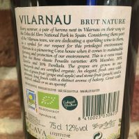 Vilarnau Brut Nature Organic -Back Label Vilarnau Brut Nature Organic -Back Label