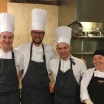 Restaurangchef Martin Skoog med personal Restaurangchef Martin Skoog med personal