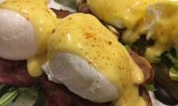 Ägg Benedict -närbild Ägg Benedict -närbild