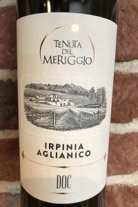 Irpinia Aglianico -Front Irpinia Aglianico -Front