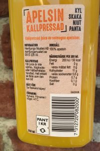 Herrljunga Musteri - Kallpressad Apelsinjucie Back Herrljunga Musteri - Kallpressad Apelsinjucie Back