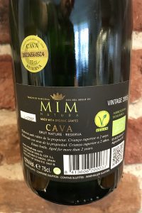 2018-MiM Brut Nature Reserva Back 2018-MiM Brut Nature Reserva Back