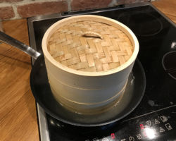Ångkokare i bambu