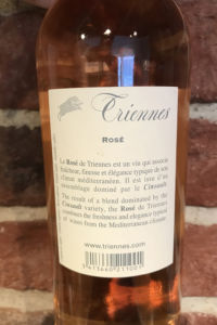 Triennes Rose -Back